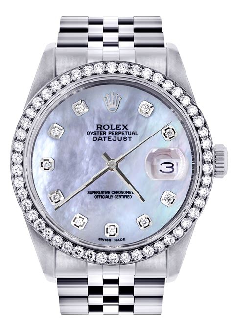 price rolex mother of pearl dial 36mm with diamonds|Rolex 28mm lady datejust.